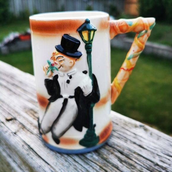 Vintage Drunk Man Show Me The Way to Go Home Porcelain Beer Stein Japan - Picture 5 of 17